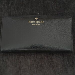 Kate Spade Black Leather Clutch